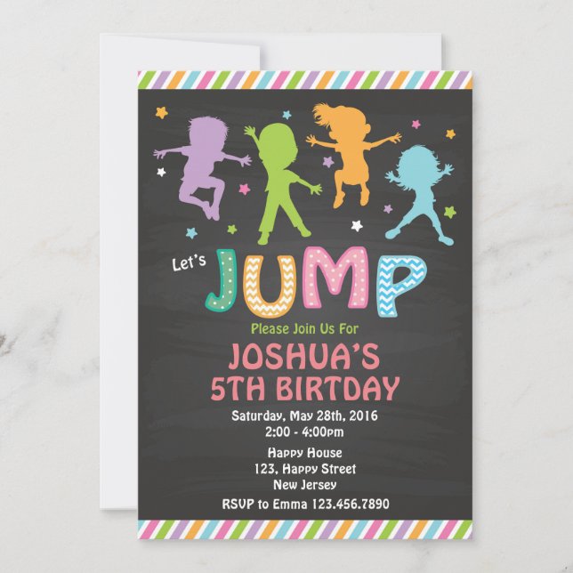 Invitación de cumpleaños por turno (Anverso)