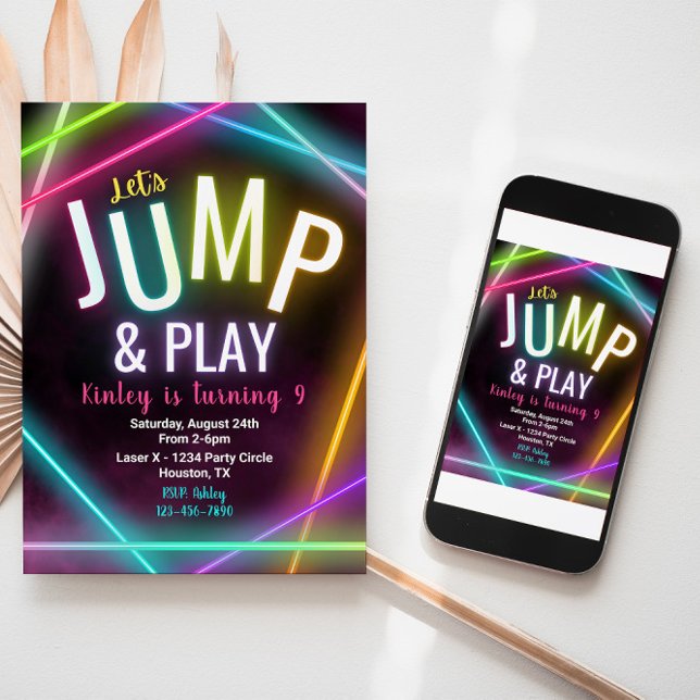 Invitación de cumpleaños por turno | Fiesta de sal (Subido por el creador)