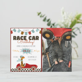 Invitación de cumpleaños rápido para coche de Carr