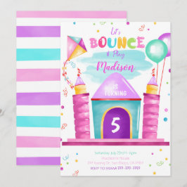 Invitación de cumpleaños rebotable editable