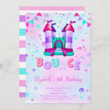 Invitación de cumpleaños Rebotar