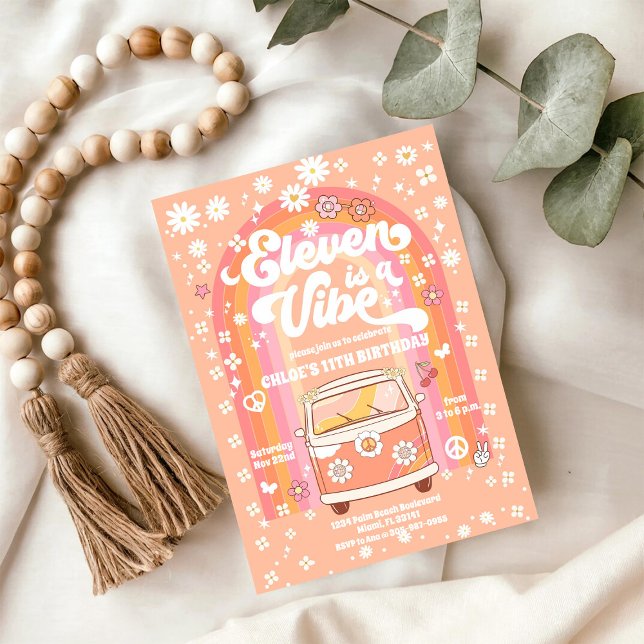 Invitación de cumpleaños retro de los 70 (Subido por el creador)