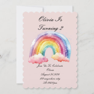 invitación de cumpleaños rosa para chicas