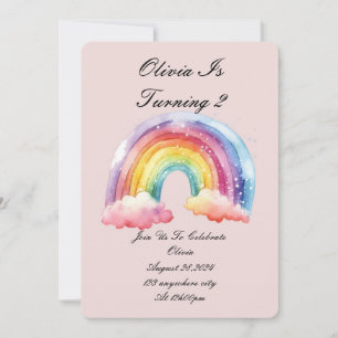invitación de cumpleaños rosa para chicas