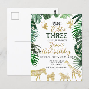 Invitación de cumpleaños Safari