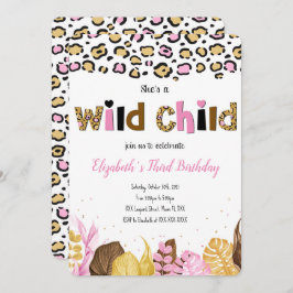 Invitación de cumpleaños safari