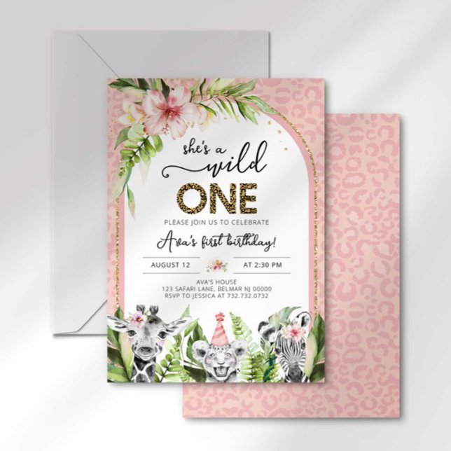 Invitación de cumpleaños Safari Wild One (Subido por el creador)
