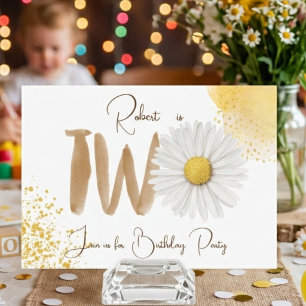 Invitación de cumpleaños segunda acuarela de marga