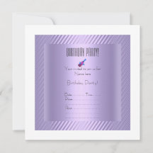 invitación de cumpleaños sencilla y elegante