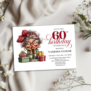 Invitación de Cumpleaños Sesenta Fiesta Coche Seño