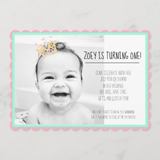invitación de cumpleaños simple para niños y niñas