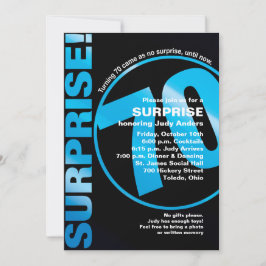 Invitación de cumpleaños sorprendente - Azul 70