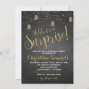 Invitación de cumpleaños sorpresa