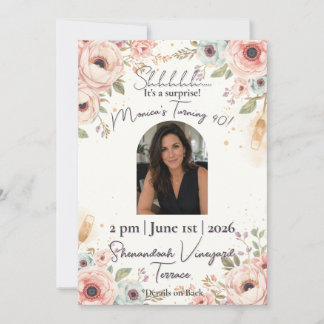 Invitación de cumpleaños sorpresa