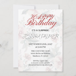 Invitación de cumpleaños sorpresa