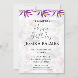 Invitación de cumpleaños sorpresa