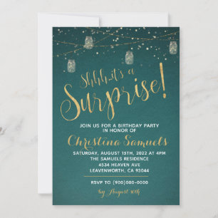 Invitación de cumpleaños sorpresa