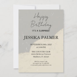 Invitación de cumpleaños sorpresa