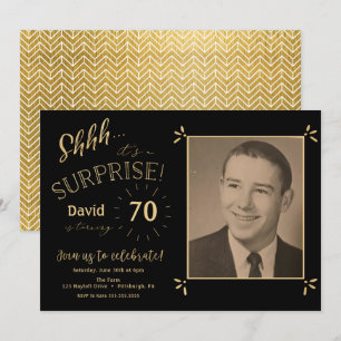 Invitación de cumpleaños sorpresa