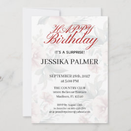 Invitación de cumpleaños sorpresa