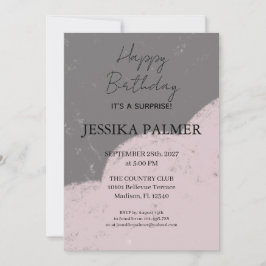 Invitación de cumpleaños sorpresa
