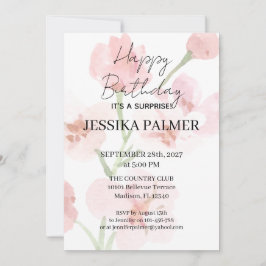 Invitación de cumpleaños sorpresa