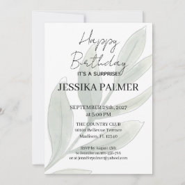Invitación de cumpleaños sorpresa
