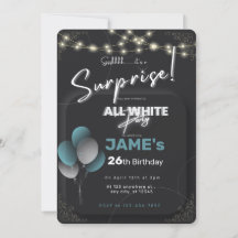 Invitación de cumpleaños sorpresa con tema todo bl