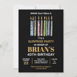 Invitación de cumpleaños sorpresa para cualquier e