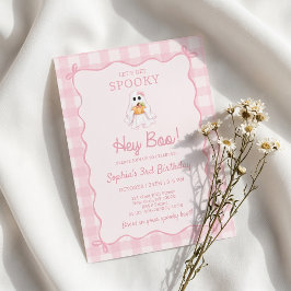 Invitación de cumpleaños Spooky Hey Boo