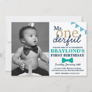 Invitación de cumpleaños Sr. Maravilloso