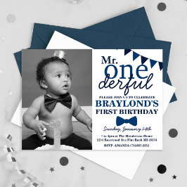 Invitación de cumpleaños Sr. Onederful