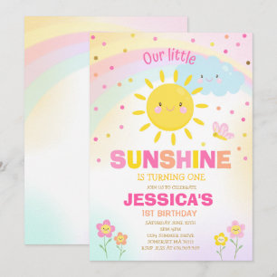 Invitación de cumpleaños Sunshine Fiesta