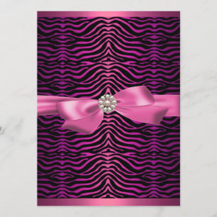 Invitación de cumpleaños Sweet16 con estampado de 