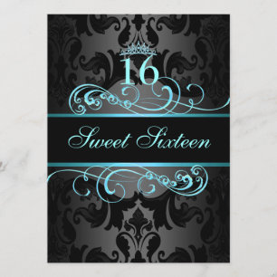 Invitación de cumpleaños Sweet16 de Damasco Torbel