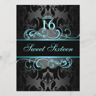 Invitación de cumpleaños Sweet16 de Damasco Torbel
