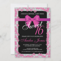 Invitación de cumpleaños Sweet 16