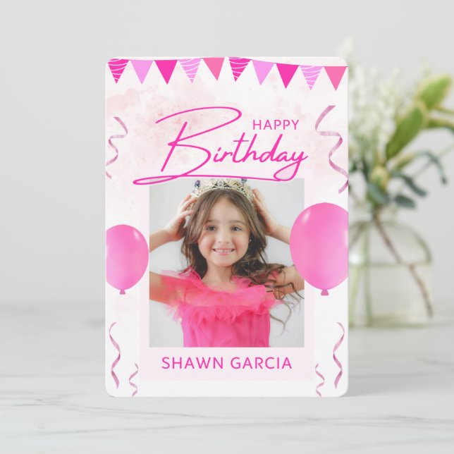 Invitación de cumpleaños Sweet 16 (Anverso de pie)