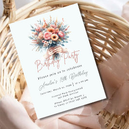 Invitación de Cumpleaños Sweet 16 con Elegante Tem