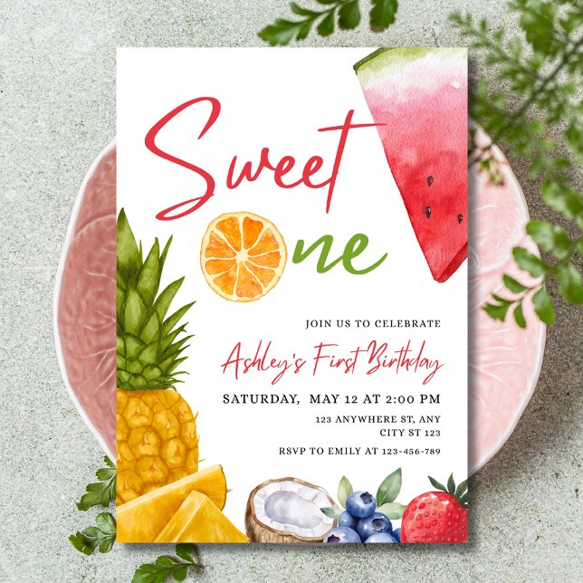 Invitación de cumpleaños Sweet One, cumpleaños de  (Subido por el creador)
