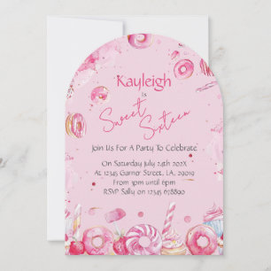Invitación de cumpleaños Sweet Sixteen