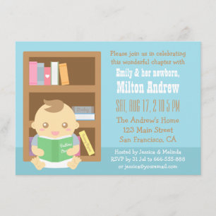 Invitación de Cumpleaños Temática de Libro Adorabl