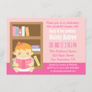 Invitación de Cumpleaños Temática de Libro Adorabl