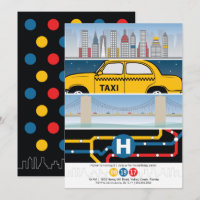 Invitación de cumpleaños temática de NYC
