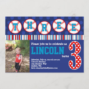 Invitación de cumpleaños (tercer cumpleaños)