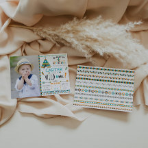 Invitación de cumpleaños tribal de Wild One Boho