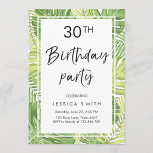 Invitación de cumpleaños Tropical Hawaii 30