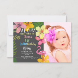 Invitación de cumpleaños Tropical Luau