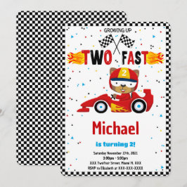 Invitación de cumpleaños Two Fast