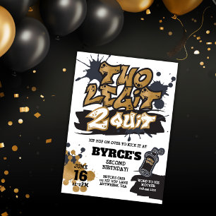 Invitación de cumpleaños "Two Legit to Quit"
